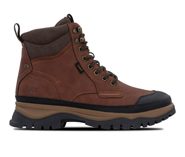 Men's Lee Footwear Denver Boots in Cognac/Choc color