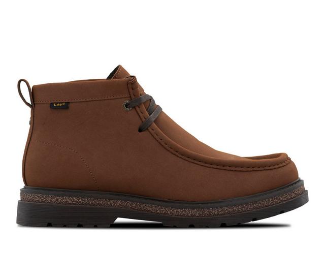 Men's Lee Footwear Lawrence Chukka Boots in Cognac color