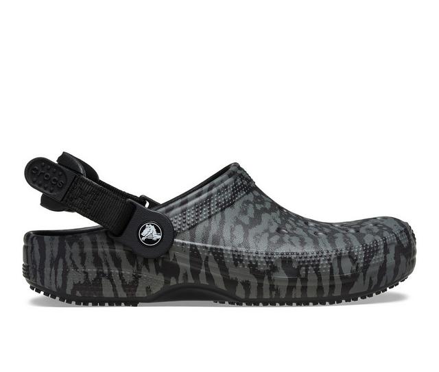 Crocs Classic Work Grpahic Clog in Black/Carbon color