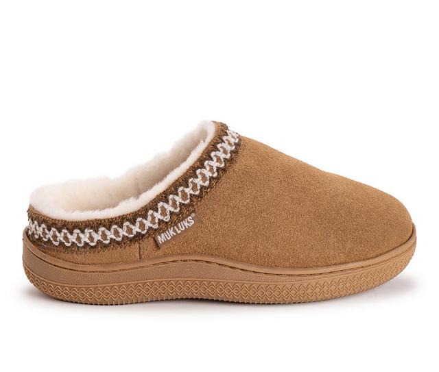 MUK LUKS Jordi Clog Slippers in Charcoal color