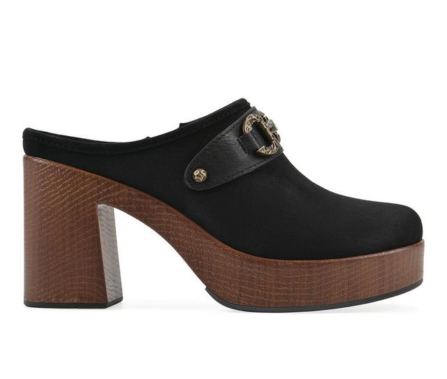 Women's White Mountain Barleys Clogs in Black Multi color