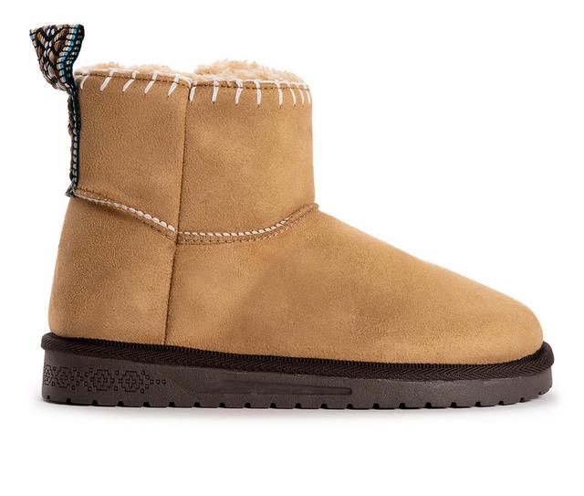 Women's MUK LUKS Tatum Winter Boots in Tan color