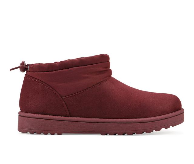 Women's White Mountain Idle Winter Boots in Burgundy color