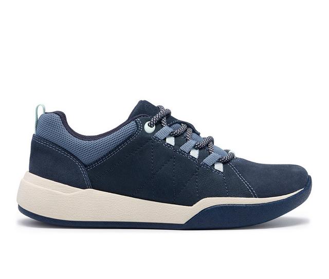 Women's Clarks Aydria Lace Oxfords in Navy color
