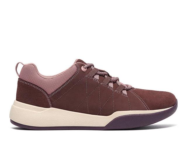 Women's Clarks Aydria Lace Oxfords in Fig color