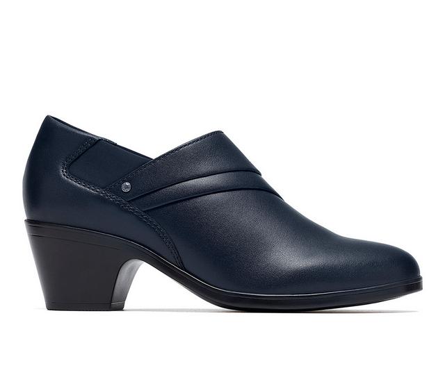 Women's Clarks Emily2 London Shooties in Navy color