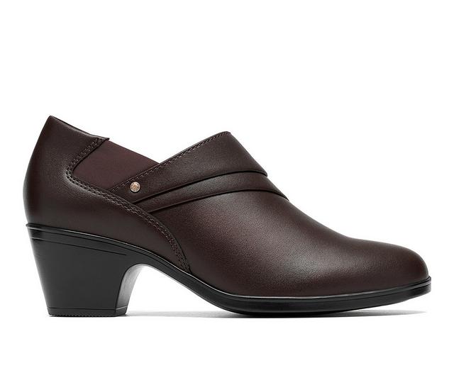 Women's Clarks Emily2 London Shooties in Dark Brown color