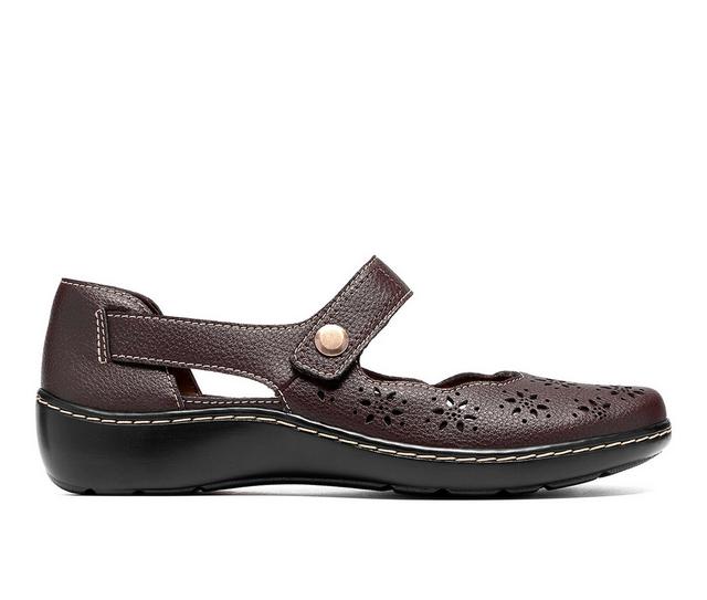 Women's Clarks Cora Jane Mary Janes in Brown color