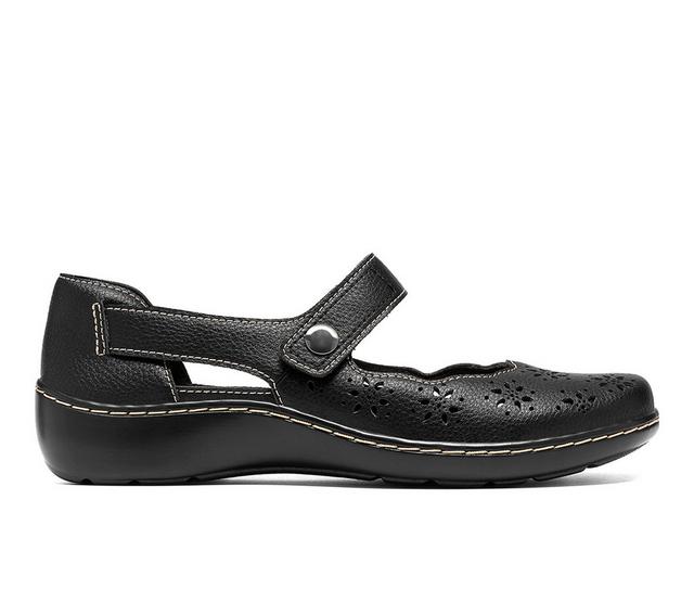 Women's Clarks Cora Jane Mary Janes in Black color