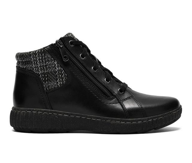 Women's Clarks Caroline Fiana High-Top Sneakers in Black color