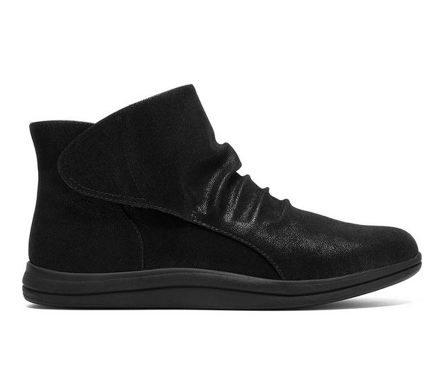 Women's Clarks Breeze Faye Booties in Black color