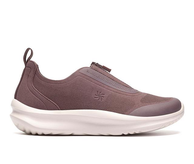 Women's Clarks Solevana Bay Sneakers in Fig color