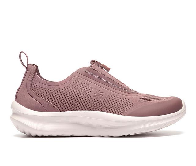 Women's Clarks Solevana Bay Sneakers in Dusty Pink color