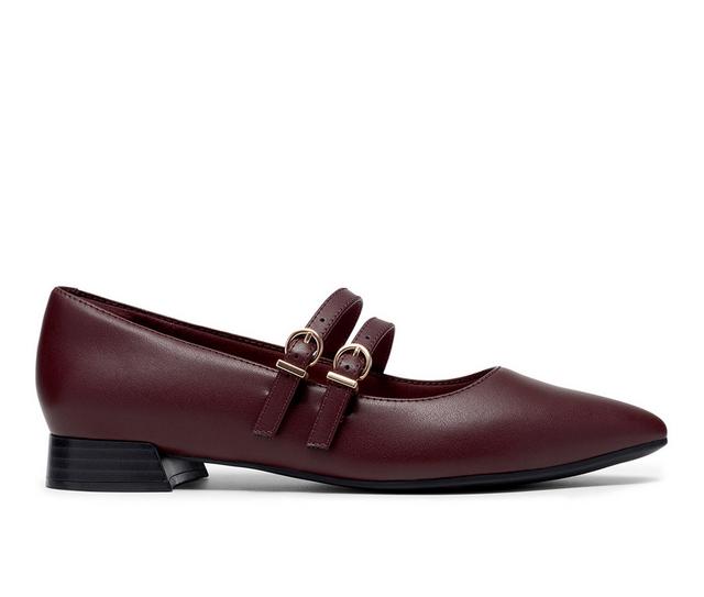 Women's Clarks Natalyn Jane Loafers in Burgundy color
