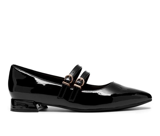 Women's Clarks Natalyn Jane Loafers in Black leather color