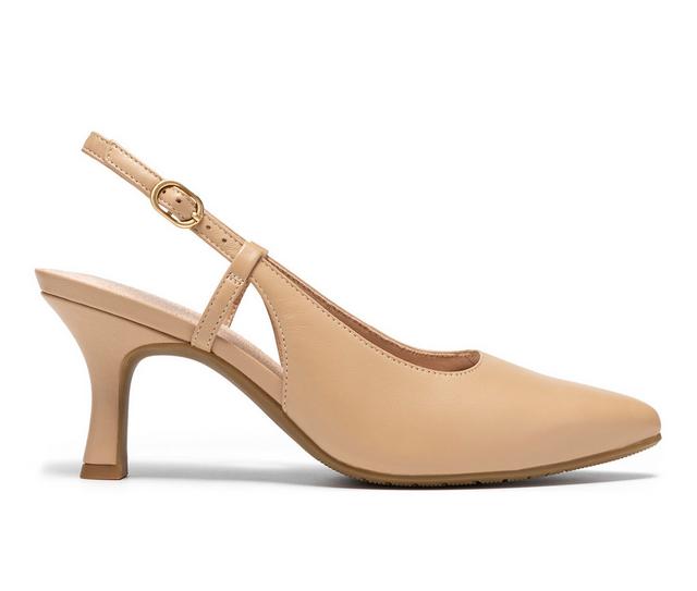Women's Clarks Kacelyn Sling Pumps in Beige color