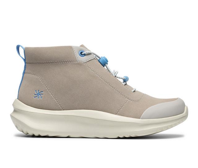 Women's Clarks Solevana Clara High-Top Sneakers in Light Grey color