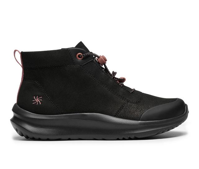 Women's Clarks Solevana Clara High-Top Sneakers in Black color