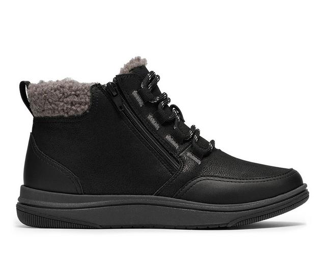 Women's Clarks Breeze Moss High-Top Sneakers in Black color
