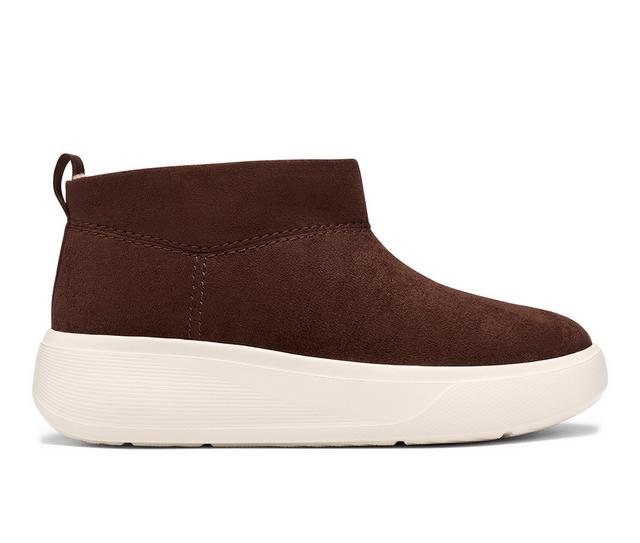 Women's Clarks Solevana Rise High-Top Sneakers in Dark Brown color