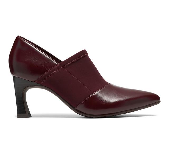 Women's Clarks Tammitha Sleek Booties in Burgundy color