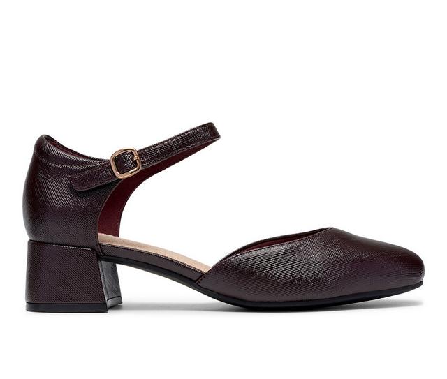 Women's Clarks Iridessa Pearl Pumps in Merlot Interest color