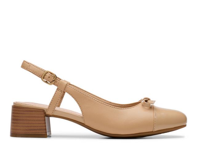 Women's Clarks Iridessa Sling Dress Sandals in Beige color