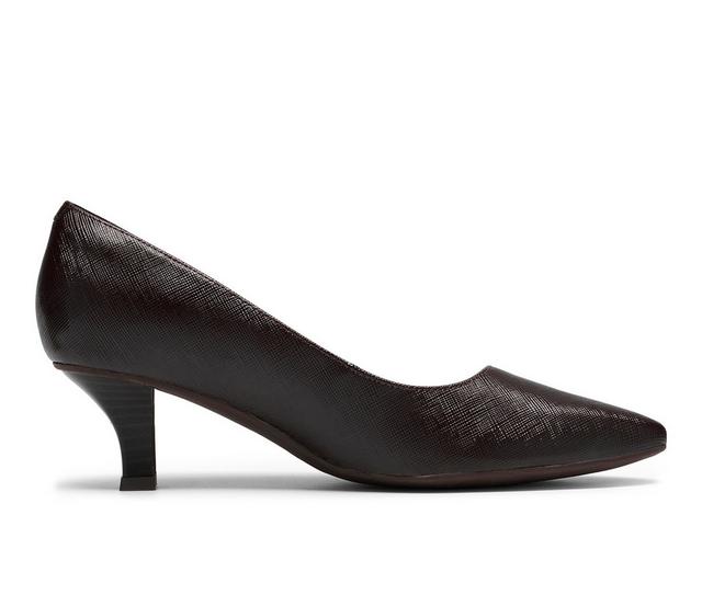 Women's Clarks Kepley Vine Pumps in Merlot Interest color