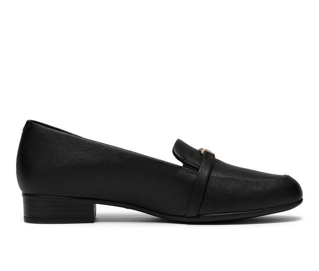 Women's Clarks Juliet Teagan Loafers in Black color