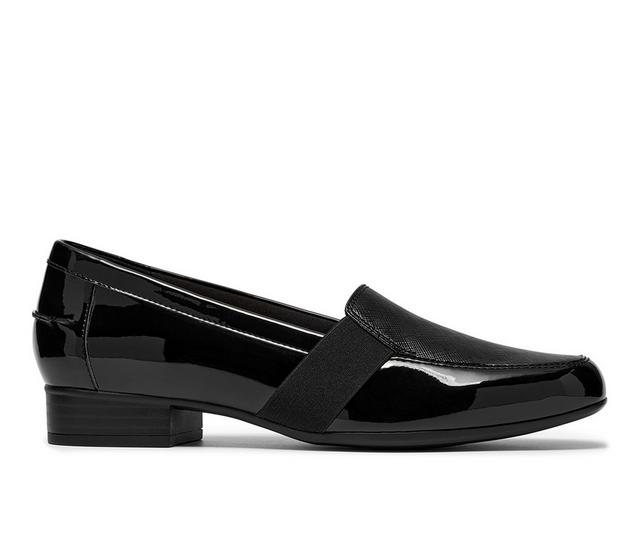 Women's Clarks Juliet Beat Loafers in Black color