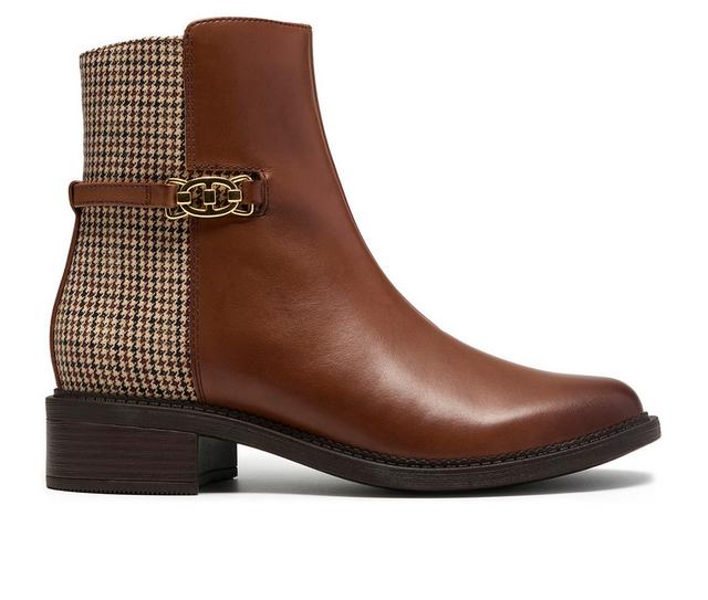 Women's Clarks Maye Kaylie Booties in British Tan color
