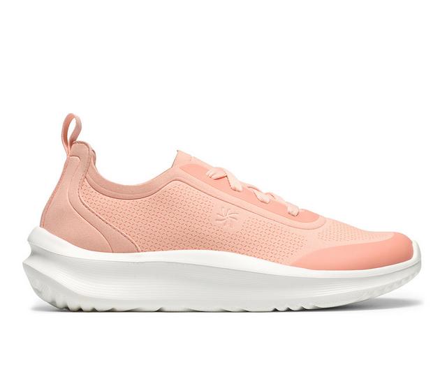 Women's Clarks Solevana Ria Sneakers in Pale Peach color