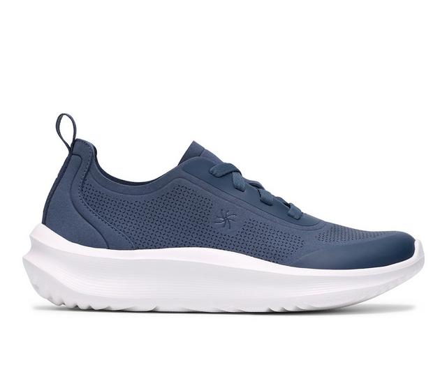 Women's Clarks Solevana Ria Sneakers in Denim Blue color
