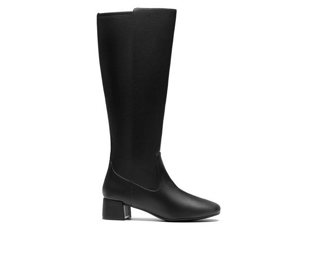 Women's Clarks Iridessa Glow Knee High Boots in Black color