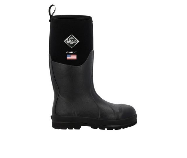 Muck Boots Chore Classic USA Steel Toe Farm & Ranch Boots in Charcoal/Grey color