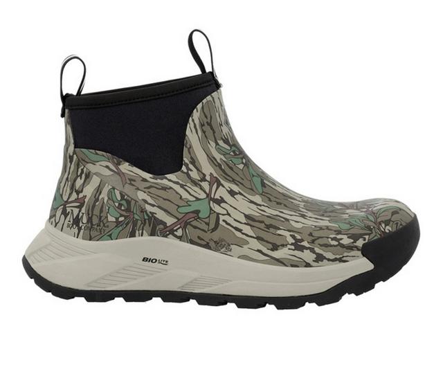 Men's Muck Boots Outmax Ankle Outdoor Work Boots in Green Leaf Elm color