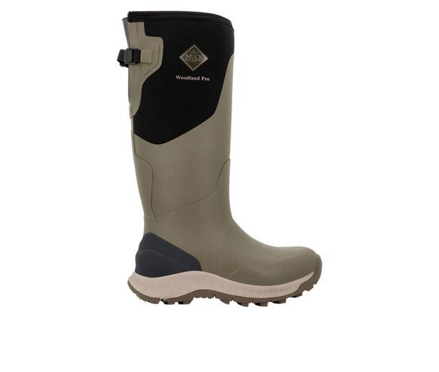 Muck Boots Woodland Pro 17" Outdoor Farm & Ranch Boots in Olive Rock color