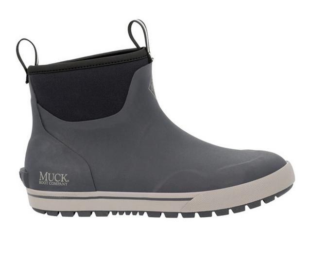 Men's Muck Boots Xplorer Ankle Rain Rain Boots in Black Rock color