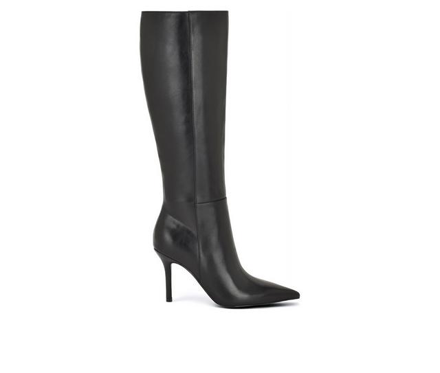 Women's Nine West Gerty Wide Calf Knee High Boots in Black color