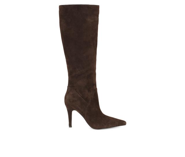 Women's Nine West Korin Knee High Boots in Dark Brown color