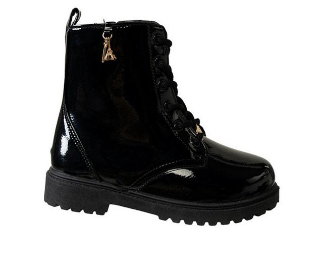 Girls' Bebe Little Kid Paris Combat Boots in Black color