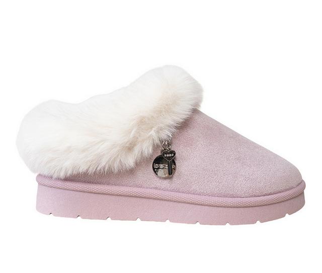 Bebe Little Kid Nova Slippers in Dusty Lilac color