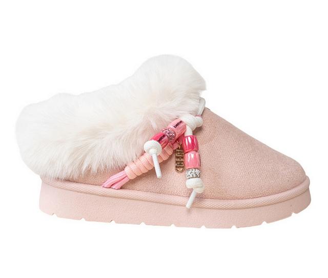 Bebe Little Kid Stella Slippers in Blush color
