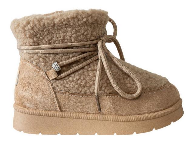 Girls' Bebe Little Kid Ellie Sherpa  Boots in Sand color