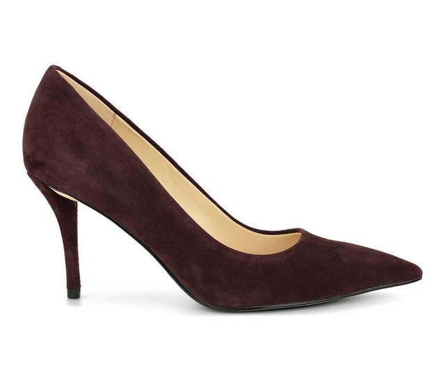 Women's Nine West Merran Pumps in Dark Red color