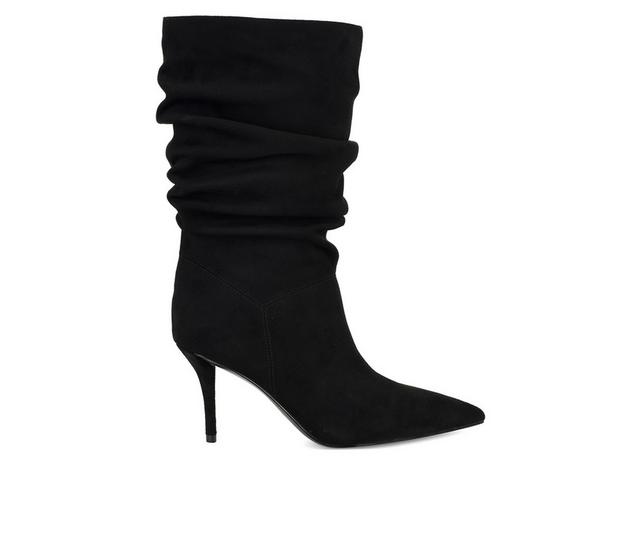 Women's Nine West Murto Heeled Boots in Black color