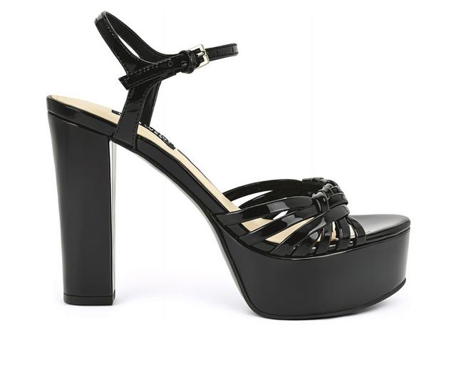 Women's Nine West Nayya Platform Sandals in Black color