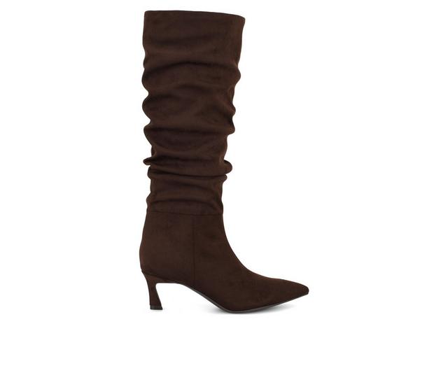 Women's Nine West Riyaa Knee High Boots in Dark Brown color