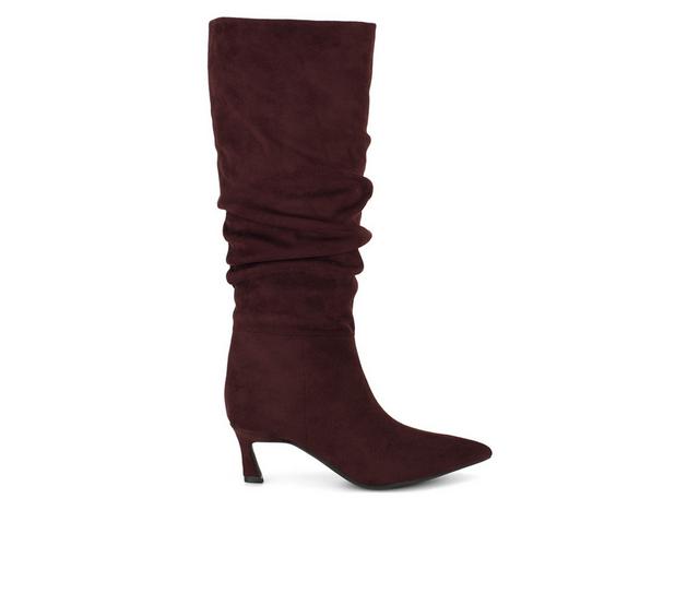 Nine West Riyaa Knee High Boots in Dark Red color