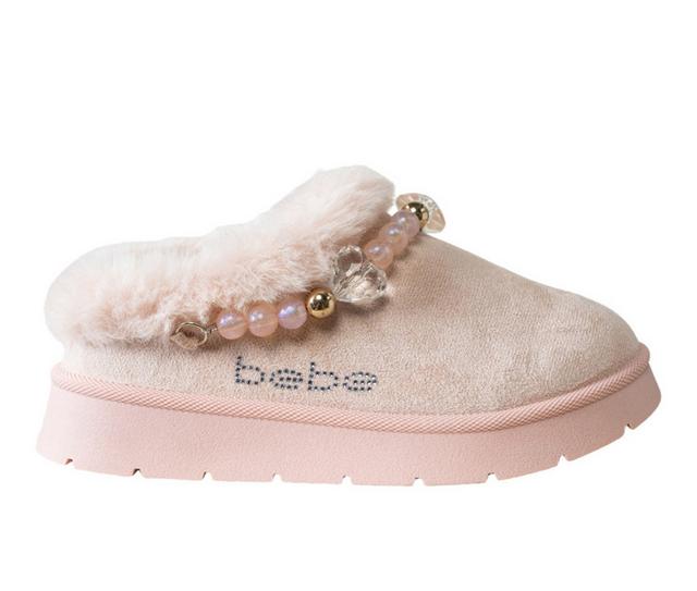 Bebe Little Kid Sophie Slippers in Blush color